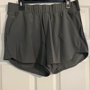 Size large, grey, members mark brand shorts.